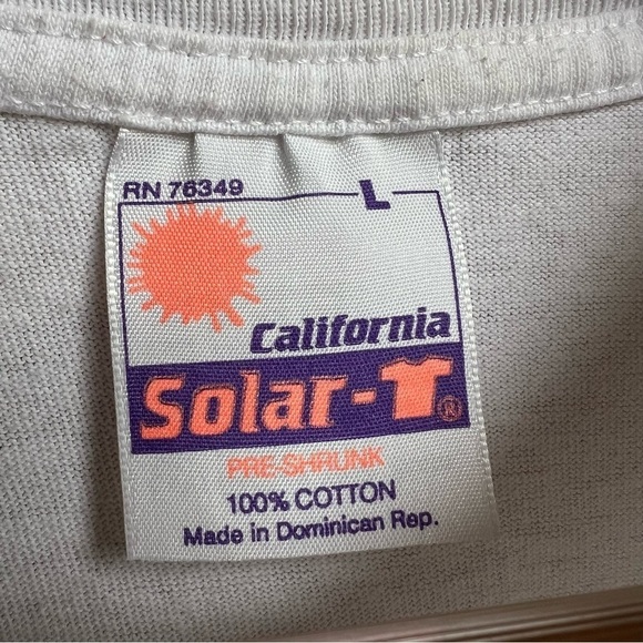 Vintage 90s Adult California Solar T with Aztec Inspired Textured Design, Large - Picture 5 of 8